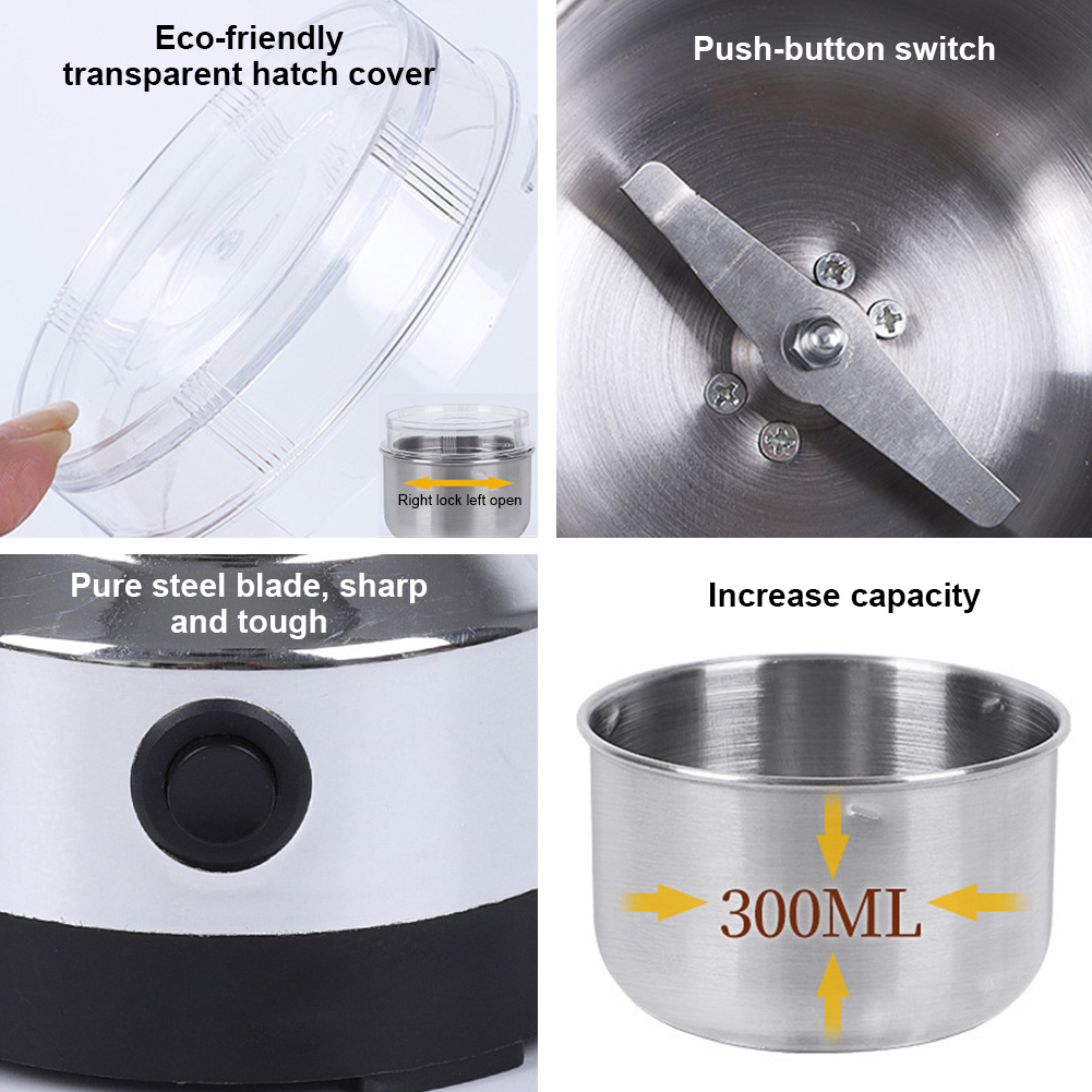 Coffee Bean Grinder Electric - Moedor de café elétrico, moedor de