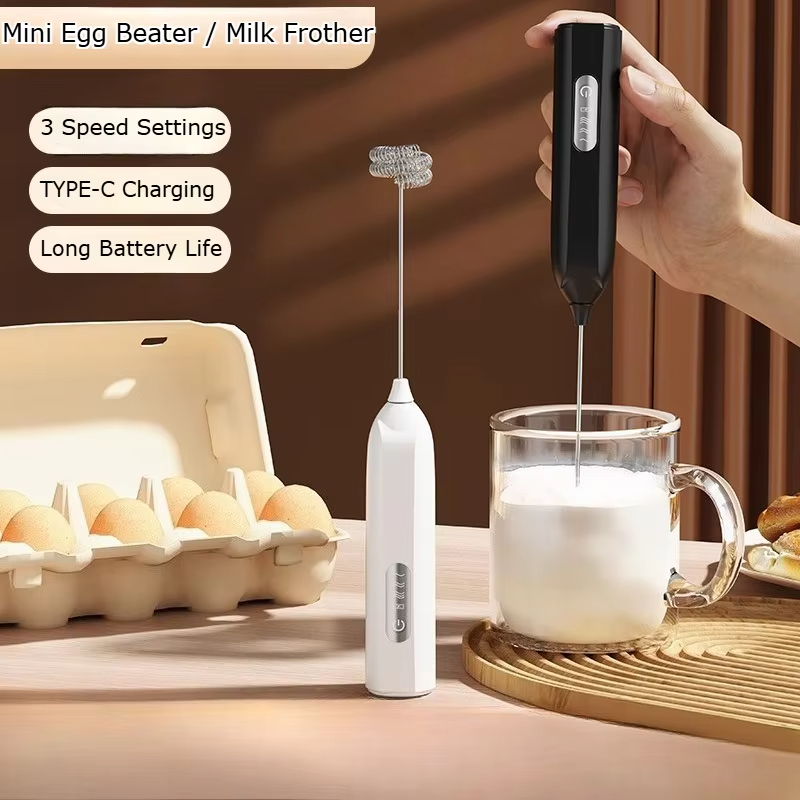 Portable Blender Usb Rechargeable - Batedor de leite elétrico portátil, recarregável