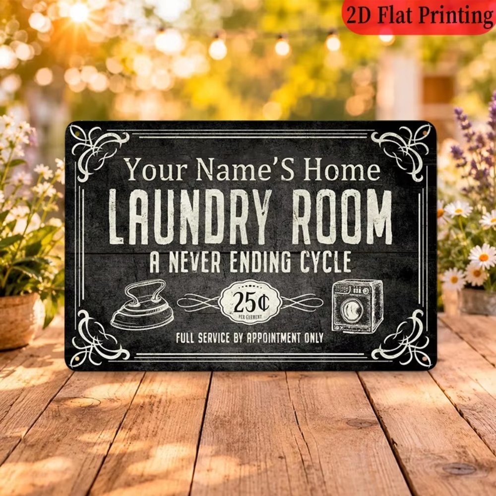 Placa de Lavanderia Personaliz - Laundry avaliação e preço