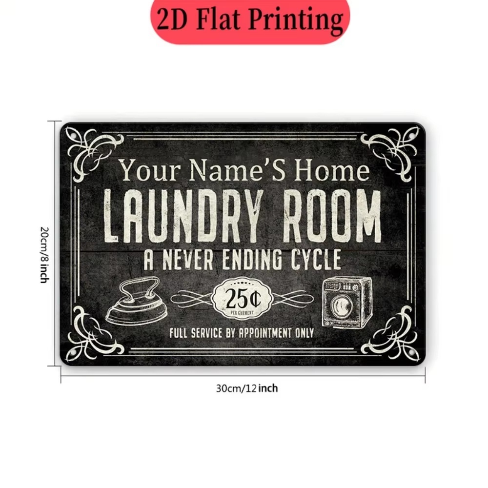 Placa de Lavanderia Personaliz - Laundry avaliação e preço