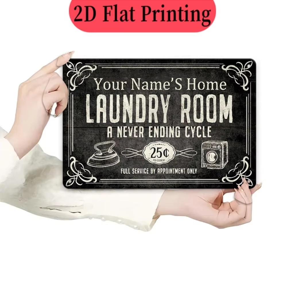 Placa de Lavanderia Personaliz - Laundry avaliação e preço