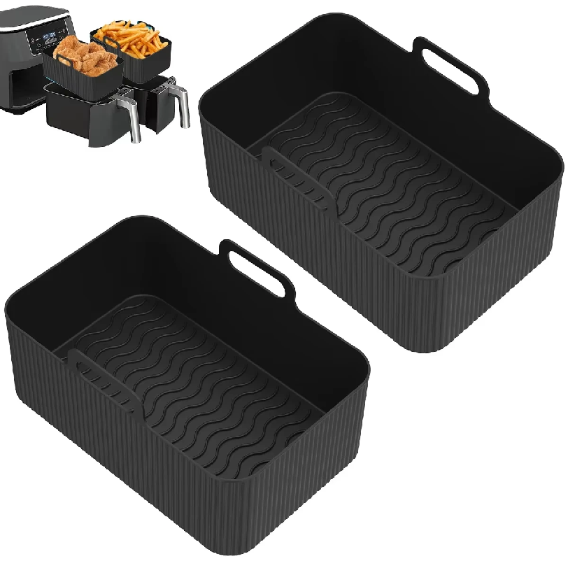2 Peças de Cesto de Silicone R - Air Fryer Silicone Pot Liner avaliação e preço