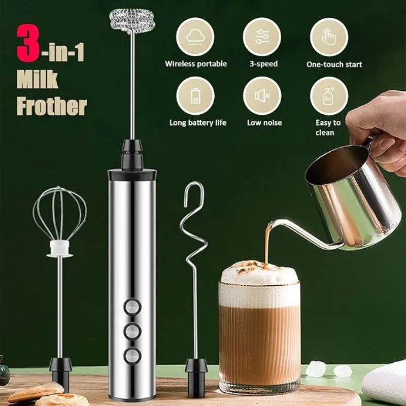 Espumador de leite elétrico po - Electric Milk Frother Handheld avaliação e preço