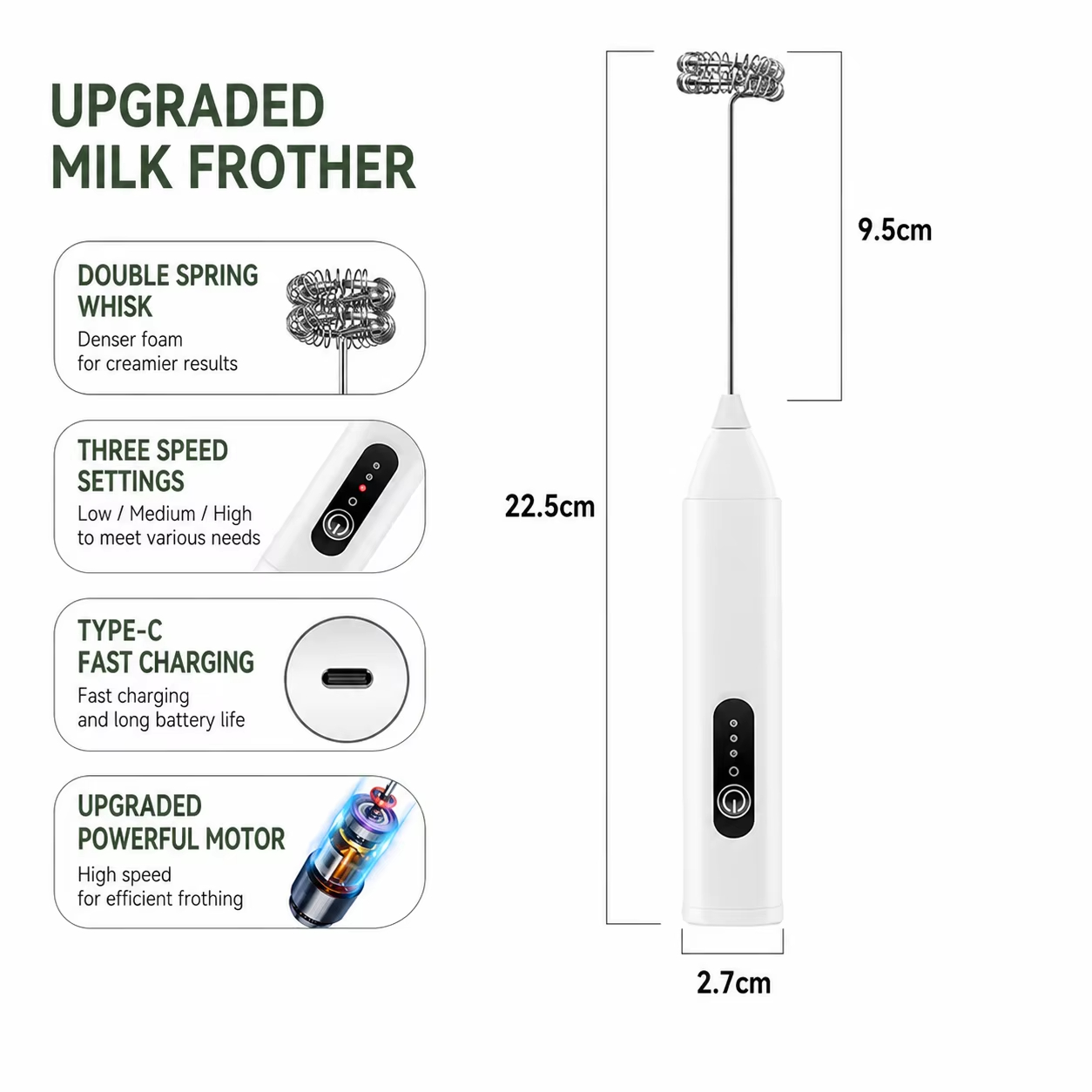 Batedor de leite elétrico + ca - Portable Blender Usb Rechargeable avaliação e preço